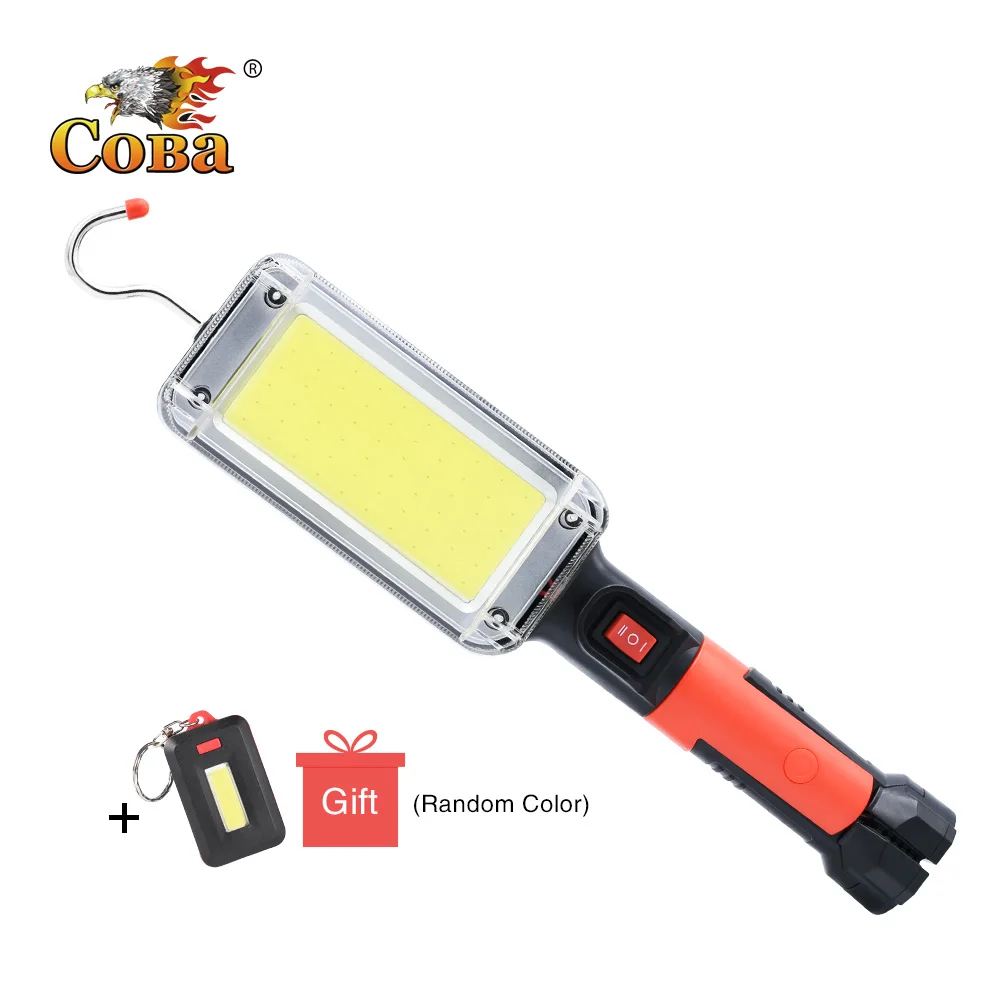 

Led Work Light COB Floodlight 8000LM Rechargeable Lamp Use 2*18650 Battery Led Portable Magnetic Light Hook Clip Waterproof