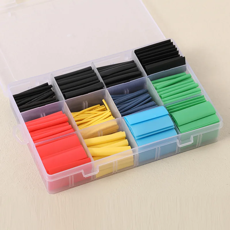 530 шт./кор. огнестойкая изоляция для защиты проводов термоусадочная трубка разные