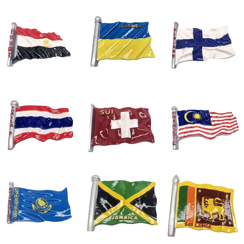 Личи в разных странах магнит для холодильника с флагом 3D США холодильник