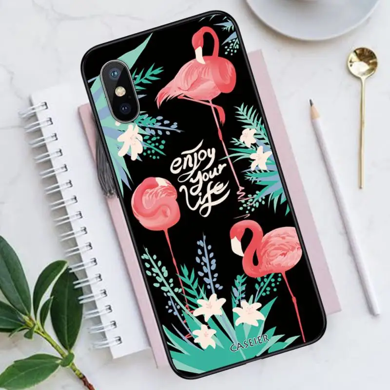 

Lovely flamingo cartoon animal Phone Case for iPhone 11 12 pro XS MAX 8 7 6 6S Plus X 5S SE 2020 XR Luxury brand shell