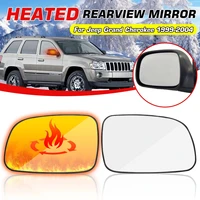 with heated function car left right side rearview wing mirror glass lens for jeep grand cherokee 1999 2000 2001 2002 2003 2004