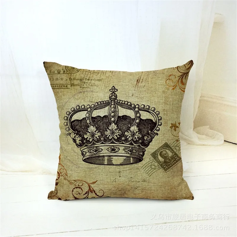 Императорская корона и щит рыцарский гребень узор диван кровать украшение дома