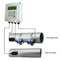 ultrasonic flowmeter heat meter for hot water gjkckwhbtu flow totalizer meter tuf 2000sw dn50mm 700