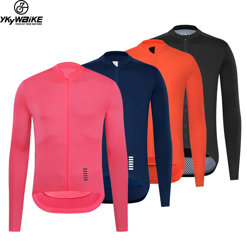 

Best Sale Autumn Pro Team Black Long Sleeve Aero Jersey Race Cycling Jersey Bicycle Slim Cycling Clothes Italy Mesh Fabric Slee