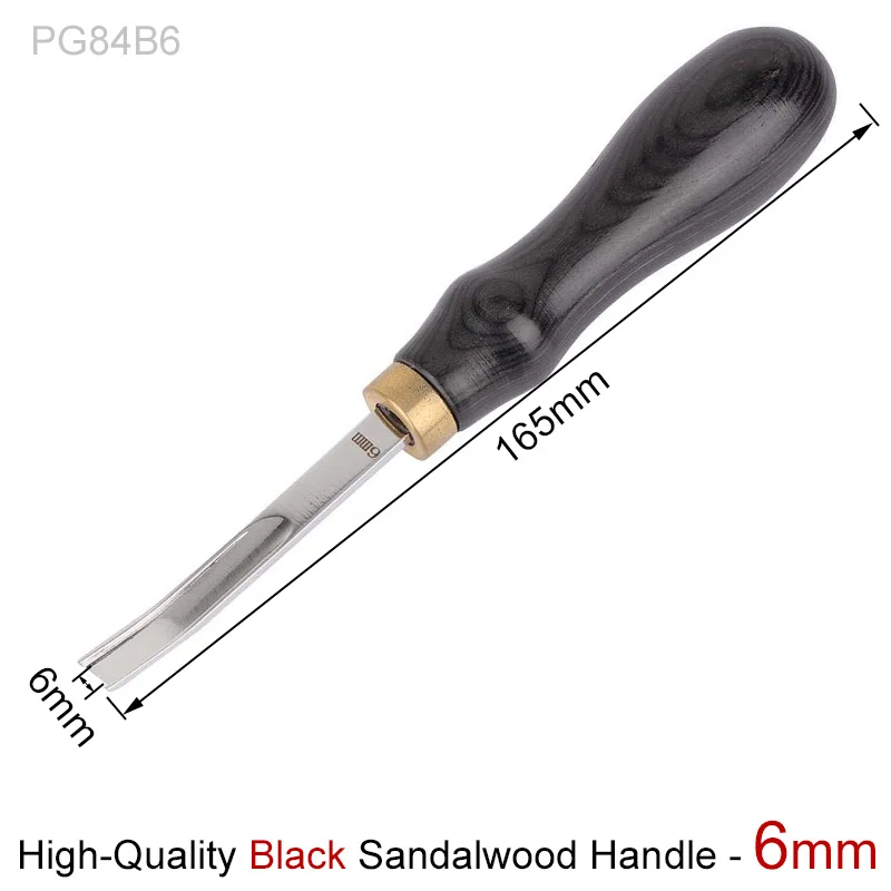 Black Sandalwood 6mm Кожа ремесло кромки истончение инструмент, Diy обрезки машина для изогнутого угла круглый Edger лезвие лопаты кожевенное ремесло широкий 10 мм - Цвет: Black Sandalwood 6mm