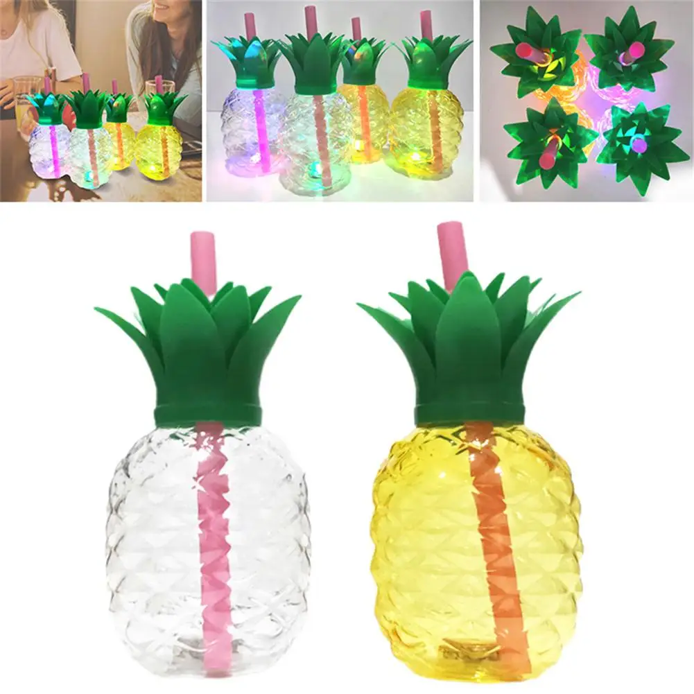 Инновационная светящаяся чашка для напитков 500 мл ананасовая Клубничная