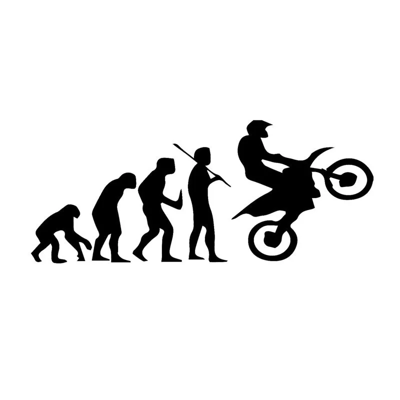 

Creative Car Stickers Vinyl Accessories Motocross Racing Evolution Decal Car Window Reflective Car Styling PVC 17cm X 7cm