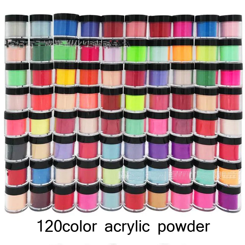90Bottle Nail Art Acrylic Powder Decorations Extension Build Dipping Professional Crystal Nail Tips Carving Manicure Dust Powder enlarge