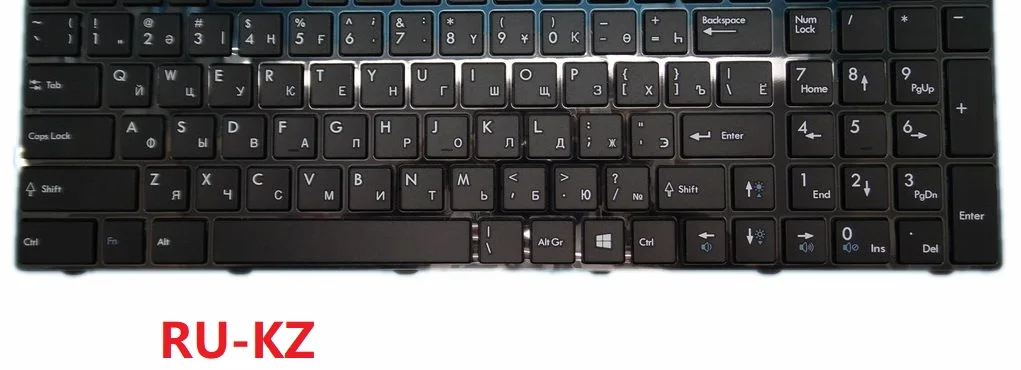 RU-KZ клавиатура для MSI GT60 GT70 GE60 2OC-231RU 2OC-250RU 2OC-460RU GE70 2PC-282RU 2PC-473XRU 2QD-843RU 845RU 2QE-875XRU 876RU -