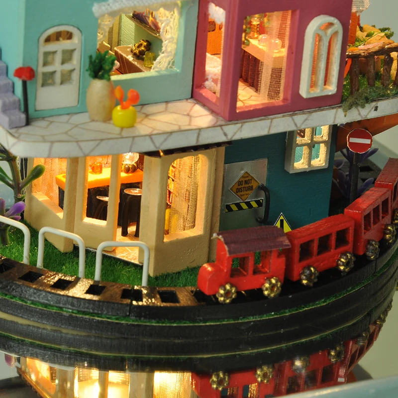 diy wooden doll house diy doll house wooden doll house mini doll house kit furniture childrens toy birthday gift free global shipping