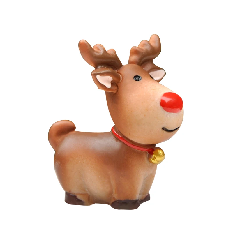 BAIUFOR Рождественский миниатюрный Санта Клаус сани олень подарок поезд фотосад