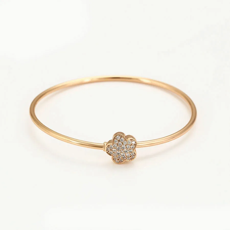 MxGxFam милые цветы циркон браслет ювелирные изделия для молодых женщин золотой