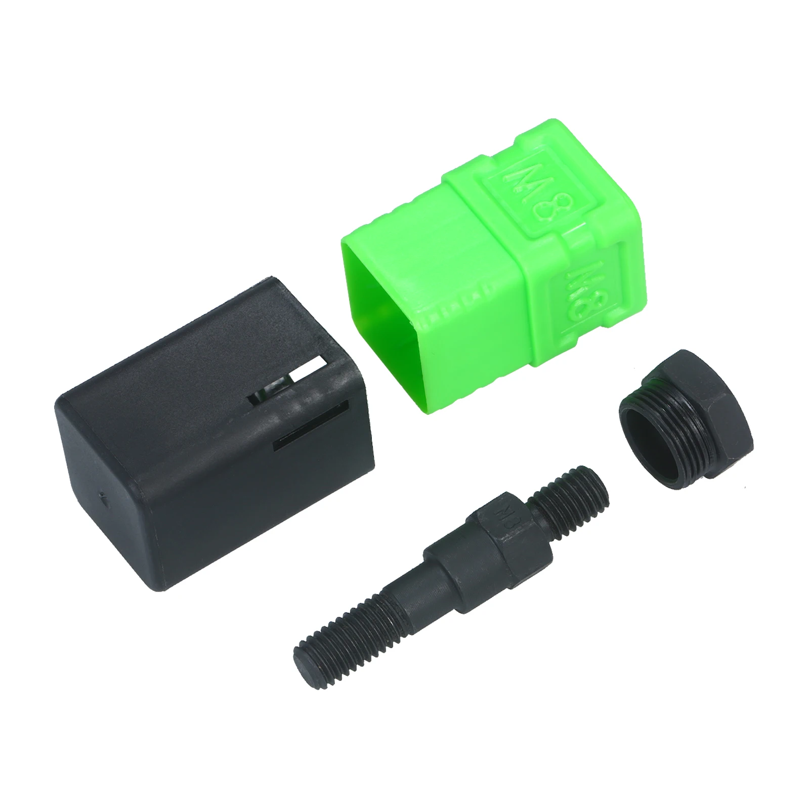 

M12 Assorted Rivet Nut Gun Mandrel and Nose Piece Riveter Tip Metric Replacement Riveter Gun Part Threaded Mandrel