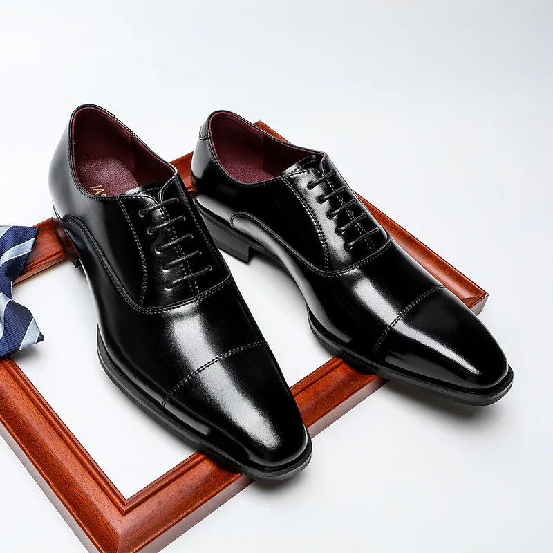 

British style men casual business wedding formal dresses genuine leather shoes breathable gentleman shoe sapatos hombre sneakers