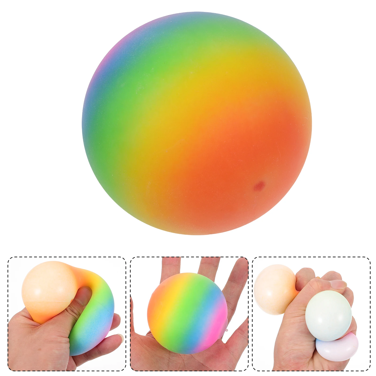 

Мяч антистрессовый смешной меняющий цвет, 5 шт.