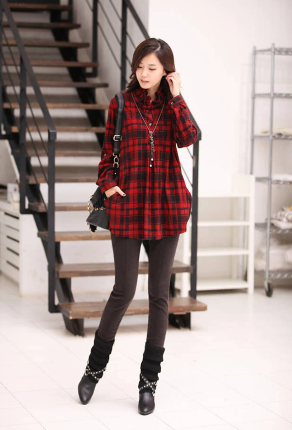 Женские зимние штаны из флиса с высокой талией обтягивающие теплые цвета хаки