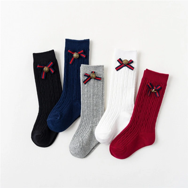 Гольфы для маленьких девочек гольфы принцессы с бантом классические милые