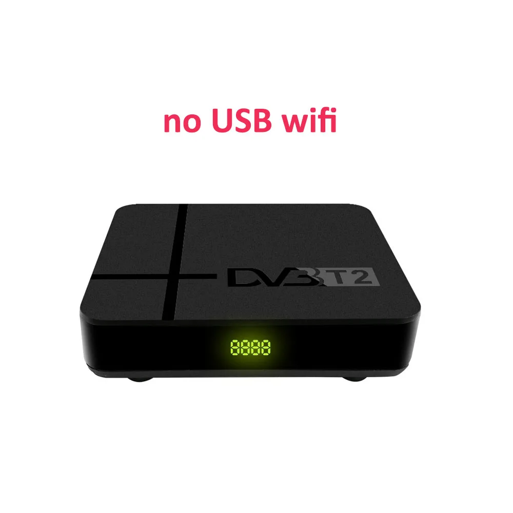 no usb wifi K2 полностью HD 1080p цифровой DVB-T2 K2 наземный ТВ-тюнер Поддержка 3D USB wifi DVB T2/T встроенный RJ45 LAN H.265/HEVC телеприставка - Цвет: no usb wifi