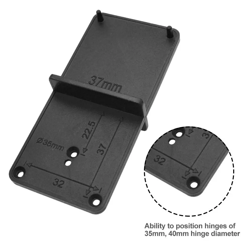 

35mm 40mm Hinge Hole Drilling Guide Locator Hole Opener Template Door Cabinets DIY Tools For Woodworking Hand Tools Set
