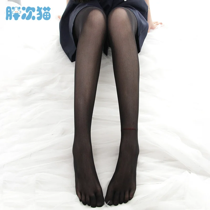 Ультратонкие носки с защитой от застежек в японском стиле черные чулки колготки