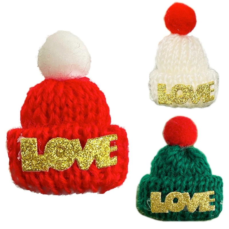 

10 шт., вязаные мини-шапки