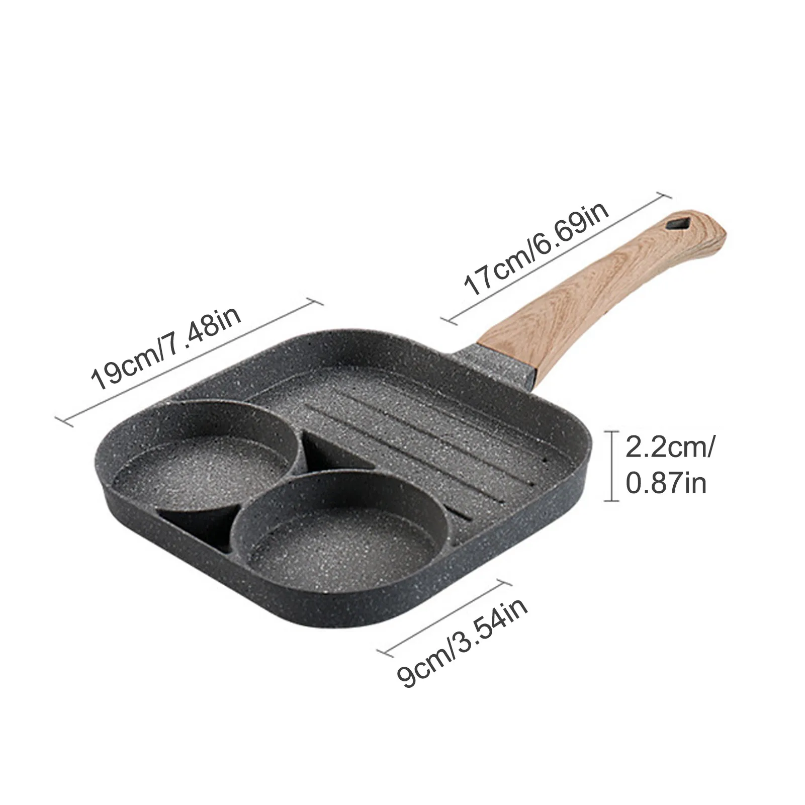 

Aluminum 4-cup Fried Egg Pan Non-stick Frying Pan Non Stick Coating Egg Cooker Pan Pancake Maker For Breakfast Kitchen Supplies