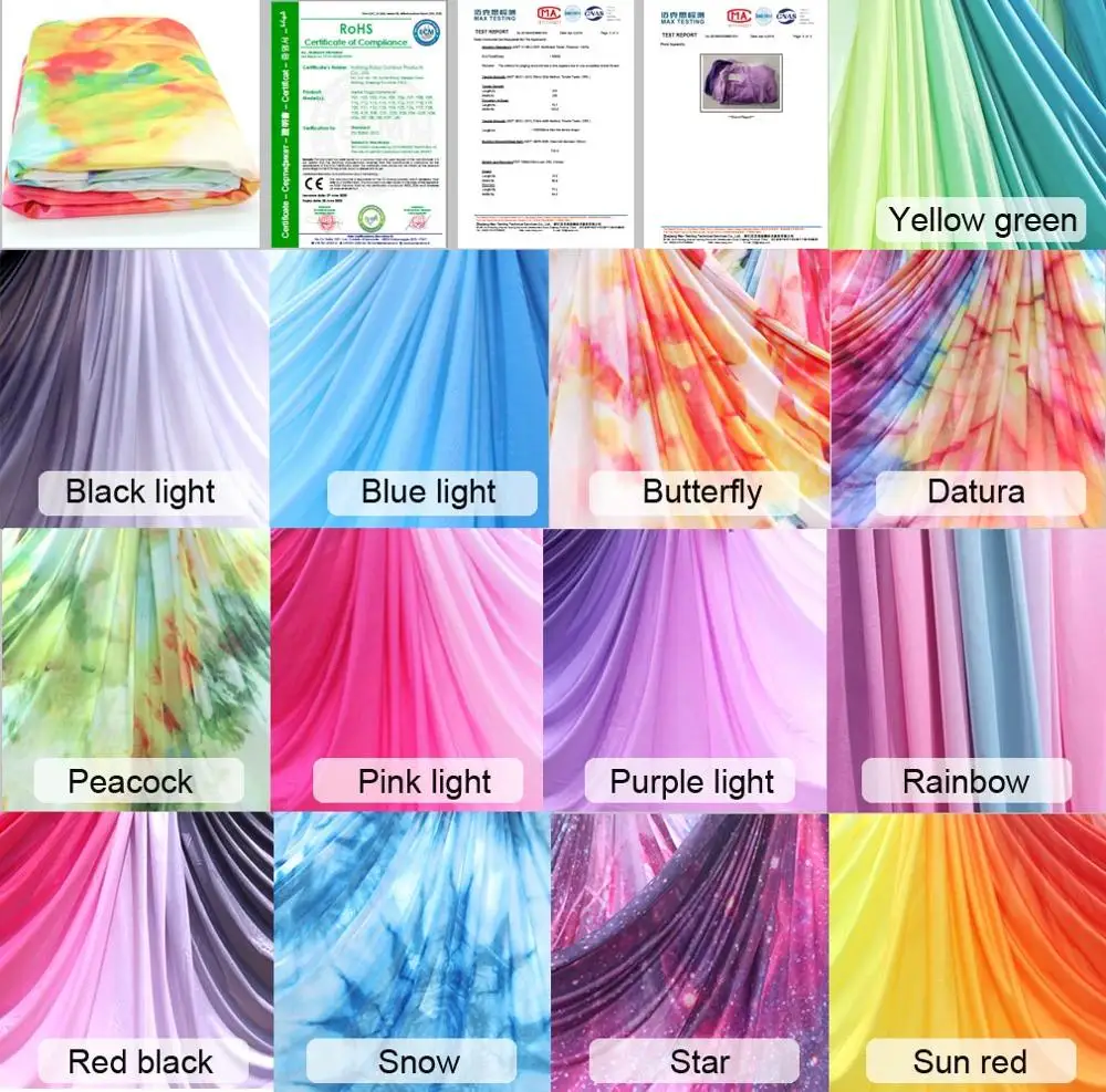 Гамак для йоги ткань формирующая листы кровли 4 м * 2 5 качели Летающая Йога кровать