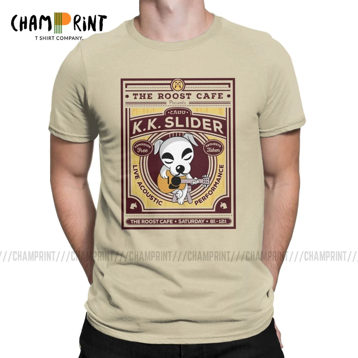 К. Бегунок Gig постер футболка мужские животные пересечение видео игры креативные