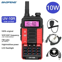 2021 baofeng uv 10r 10w walkie talkie vhf uhf ham radio station updated uv 5r portable transceiver radio amateur long standby