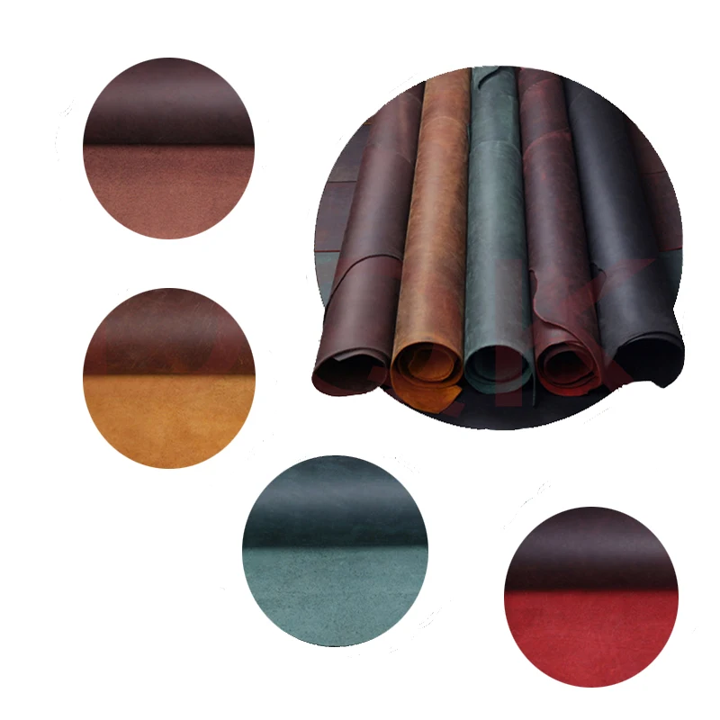 Кожаный материал Crazy Horse сделай сам ручная работа винтажная воловья кожа первый