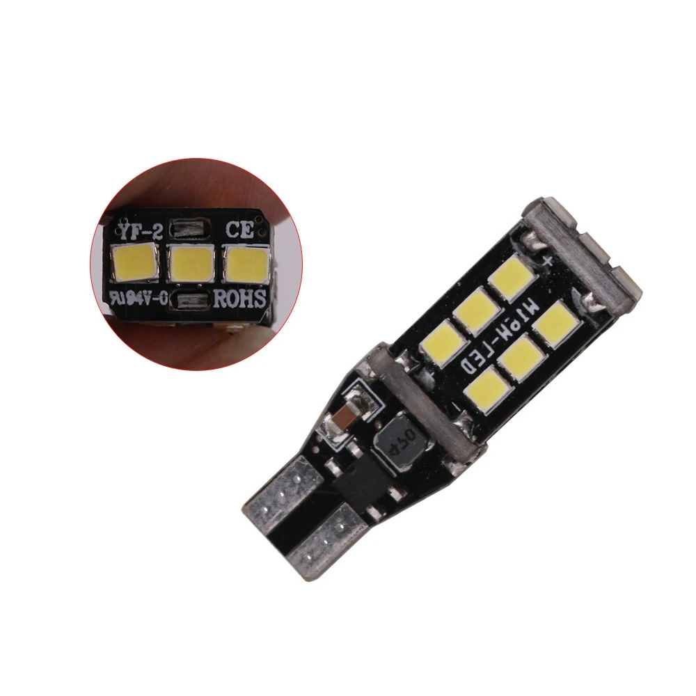 

Parts LED Headlight Accessories 2pcs White Bulb Car Backup 912921 T15 W16W