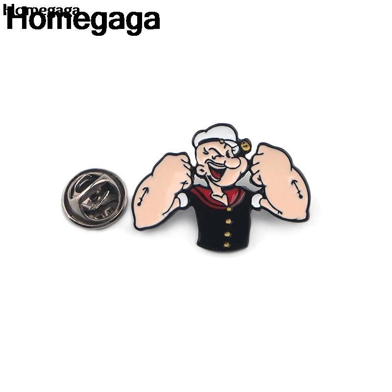 Homegaga Мультяшные персонажи цинковый сплав галстук Значки для рубашки сумки