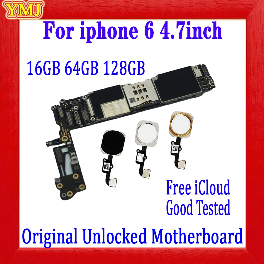 Материнская плата для iphone 6 4 7 дюйма с/без Touch ID 100% оригинал разблокированная