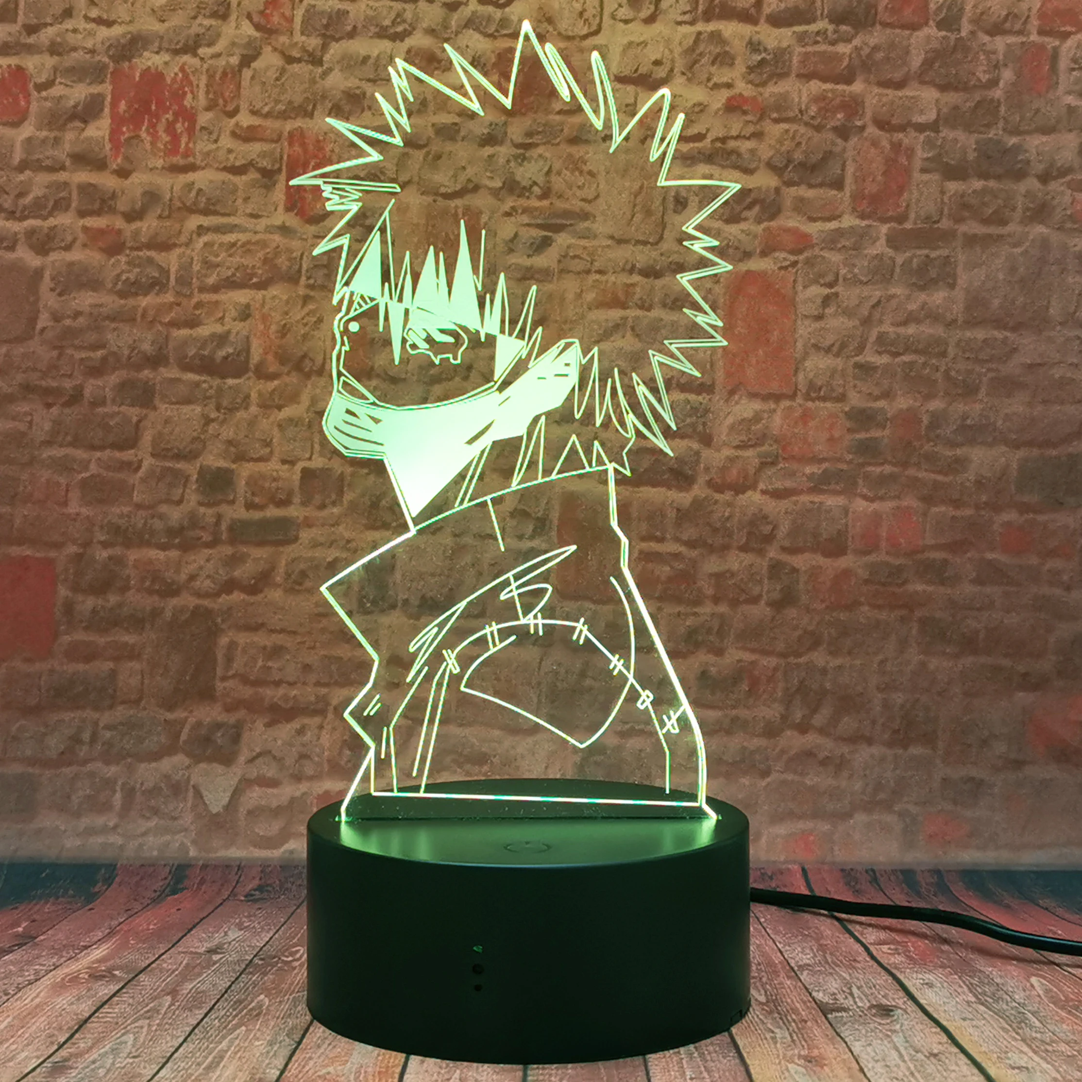 

My Hero Academia Dabi Figuras 3D Tabel Nightlight LED Colorful Changing Lamp MHA Anime Figure Toys baby