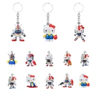 Bandai Acrylic SDEX Hello Kitty женская искусственная школьная сумка мультяшная эпоксидная смола Подвески Брелоки ювелирные изделия FZS188