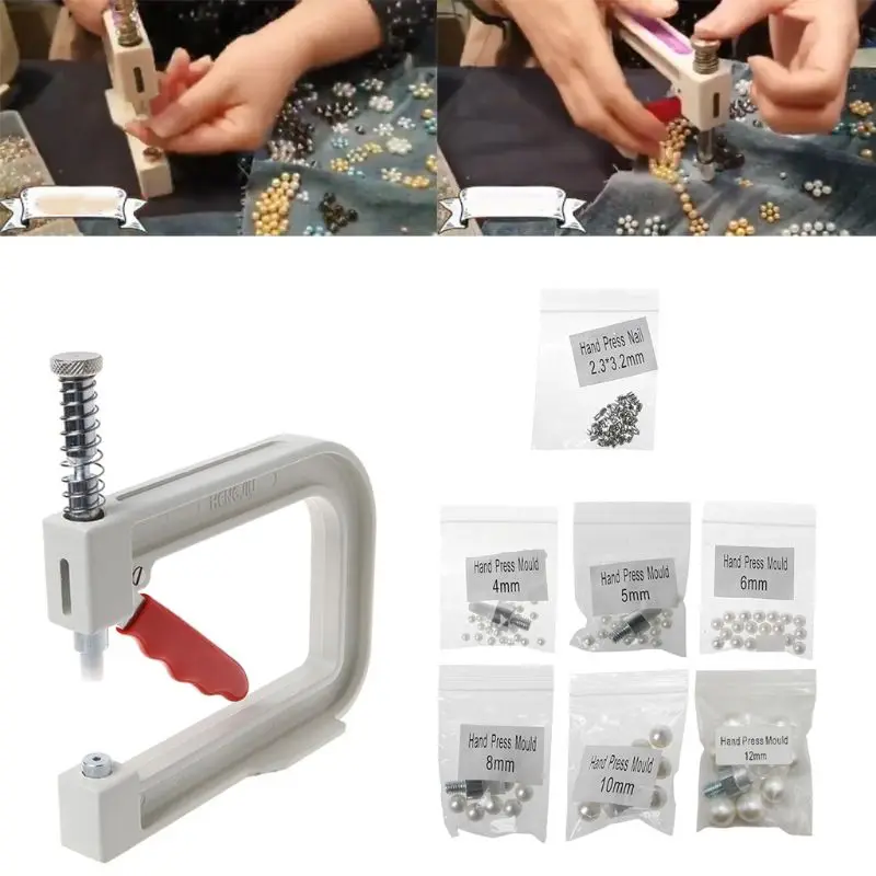 Ручная машина для бисероплетения одежда Кепка с жемчужными бусинами и