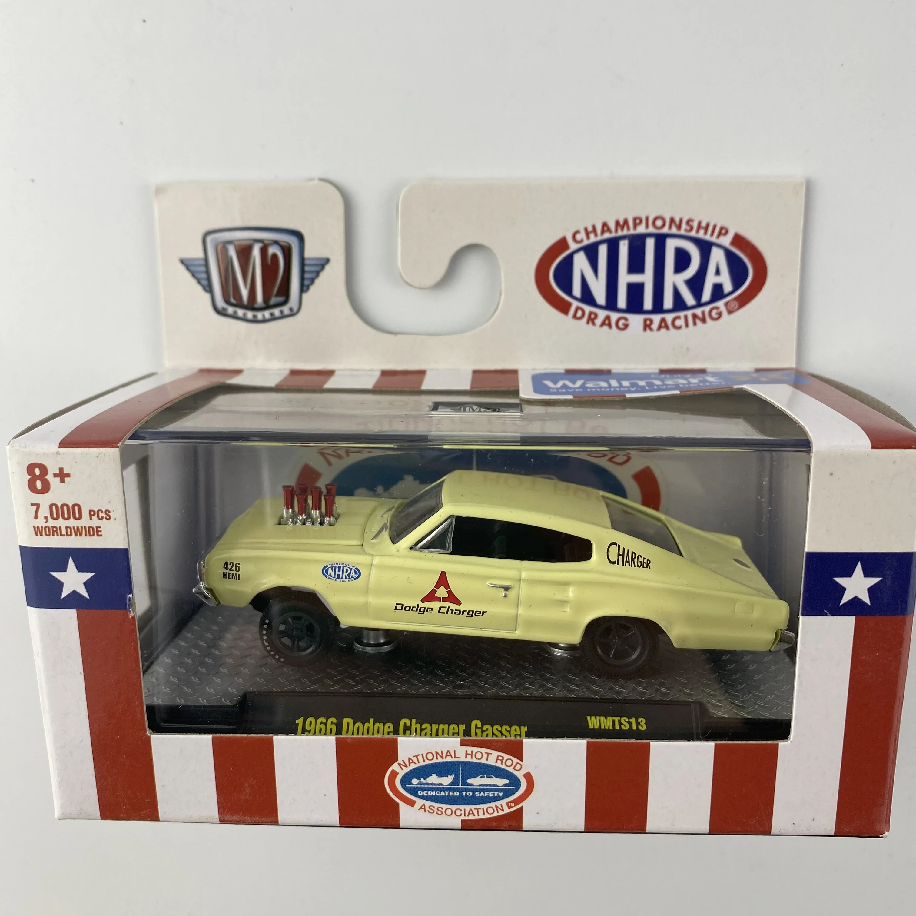 

M2 Machines 1:64 1966 Dodge Charger Gasser Collection Metal Die-cast Simulation Model Cars Toys