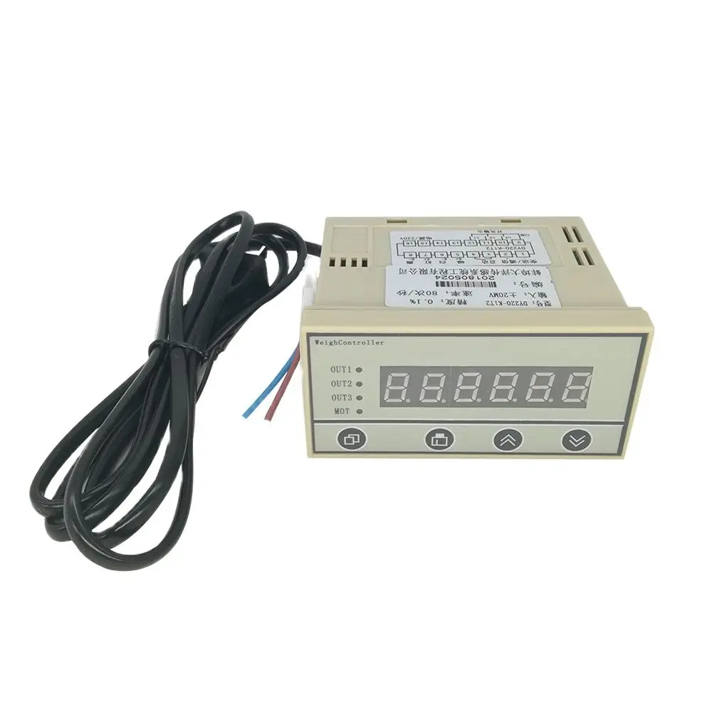 DY220 Load Cell Display Controller Weight Indicator Batching For Weighing Sensor Relays RS485 4-20mA Output Optional