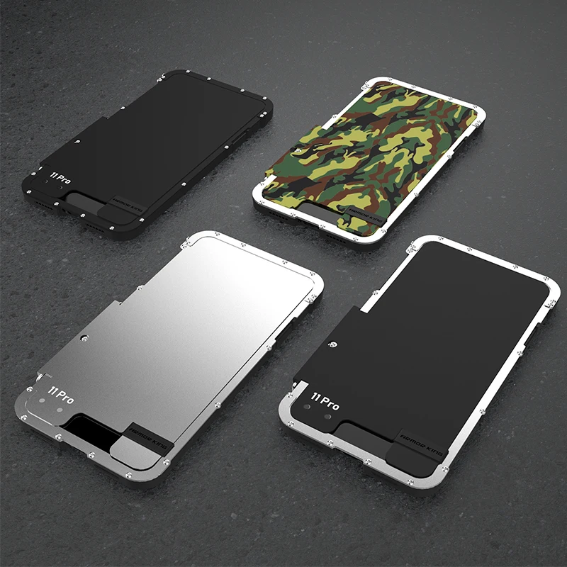 Чехол для телефона Apple Iphone 11 Pro Max, роскошный гибридный стальной металлический флип-чехол для Iphone 11/11 Pro/Max, жесткий чехол с полной защитой