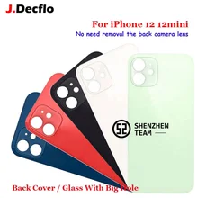 JDecflo For iPhone 12 12 Mini Mobile Smart Phone Spare Parts Back Cover Replacement Battery Housing Rear Glass