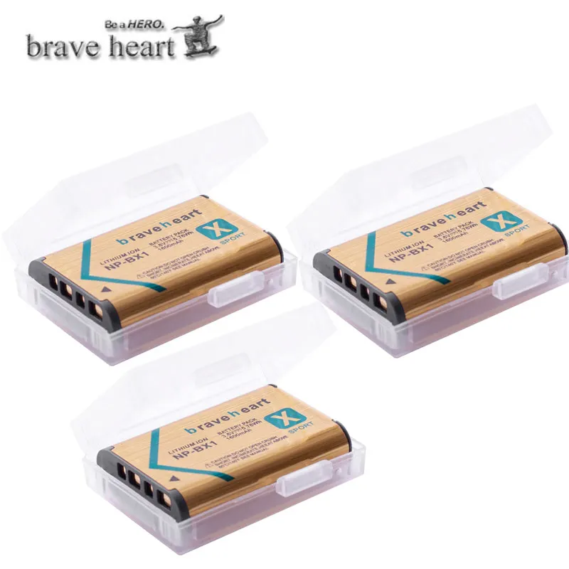 3x bateria NP BX1 NP-BX1 батареи npbx1+ 3 лота USB зарядное устройство для sony HDR-AS100v AS30 AS15 HX400 WX350 RX1 RX100 RX100iii M3 AS100V - Цвет: 3battery