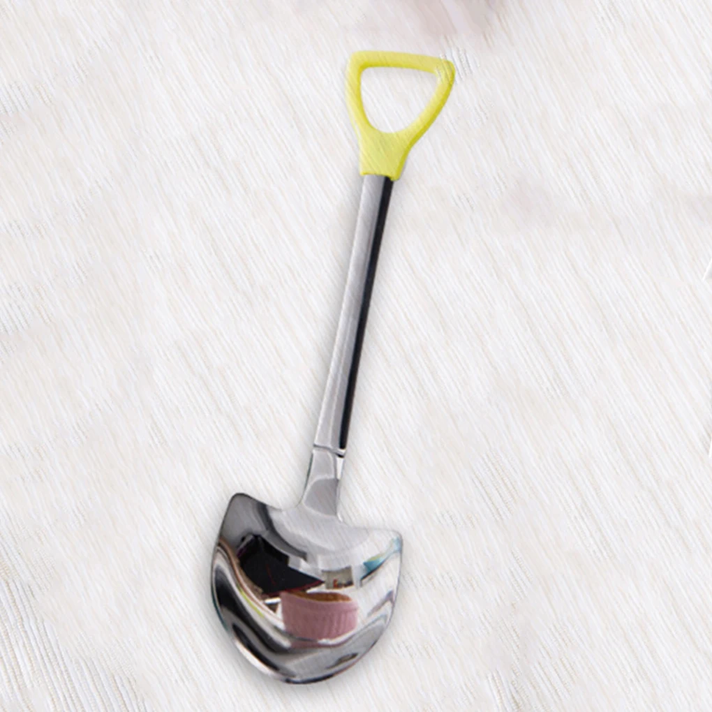 

Stainless Steel Shovel Shape Tea Coffee Sugar Spoon Ice Cream Dessert Spoon