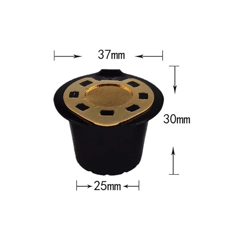 

3pcs Coffee Filters For Nespresso Stainless Steel Mech Refillable Coffee Capsule Pod Dripper Basket Cup Cafeteira Silver Gold