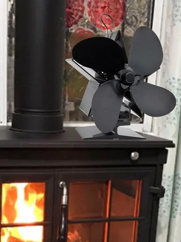 

Fireplace Fan Powerless Chimenea Fan Stoves Quiet Operation Wooden/ Log Burner/ Fire Ecofan Efficient Heat Distribution Tools