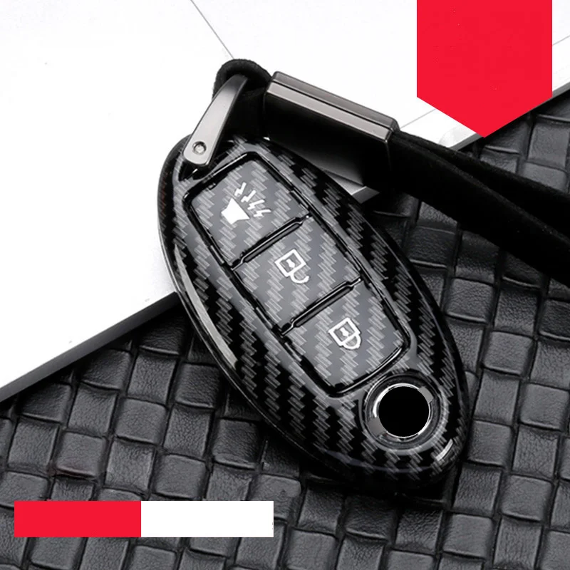 C-black silver ABS чехол для ключа автомобиля для Nissan A1 A3~ A8 Quattro Q3 Q5 Q7 2009~ автомобильный брелок с кольцом аксессуары для стайлинга автомобилей - Название цвета: C-black silver