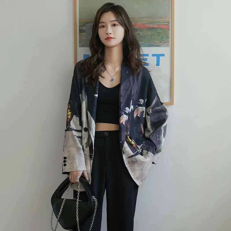 Женский блейзер с полосатым принтом в стиле пэчворк осень-весна 2020 - купить по