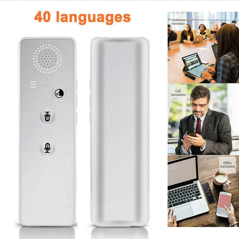 Интеллектуальный 40 языковый переводчик Bluetooth в режиме реального времени голоса