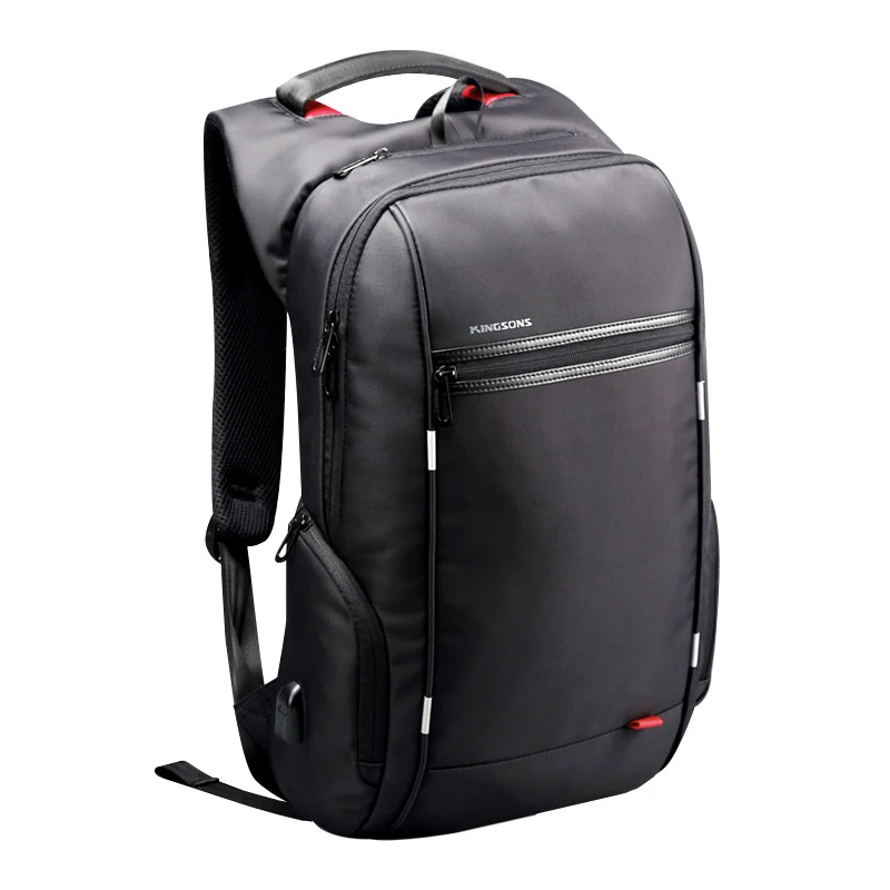 Model B Black Kingsons мужской женский рюкзак Водонепроницаемый 13-13,3/15-15,6/17-17,3 дюймов Рюкзак Для Ноутбука Мужской Женский школьные ранцы для мальчиков и девочек - Цвет: Model B Black