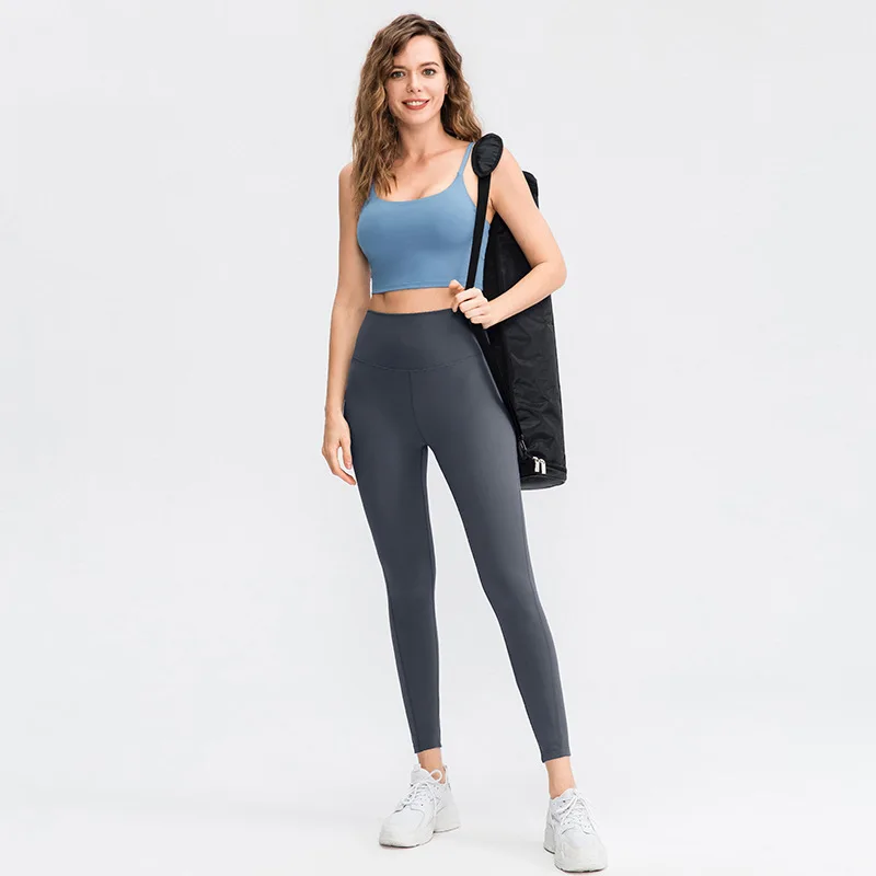 2PC New Women Yoga Set Gym Fitness Clothes Top Pants Leggings Elastic Tight Training Suit Cycling Vest Sportswear