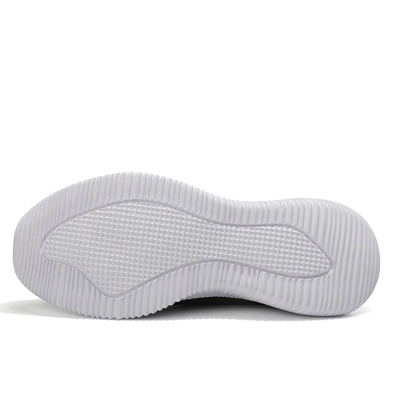 

Large Size 43 Breathable Mesh Thick-soled Sports Shoes Soft-soled Casual Shoes Women's Knitted Socks Shoes Flat Shoes